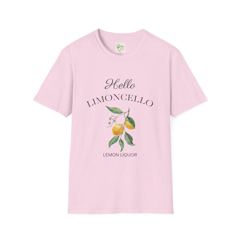 Hello Limoncello Unisex Softstyle T-Shirt - Fun Lemon Liquor Graphic Tee