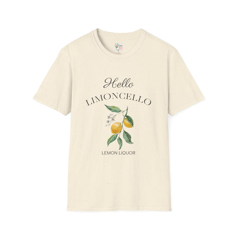 Hello Limoncello Unisex Softstyle T-Shirt - Fun Lemon Liquor Graphic Tee