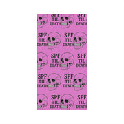 Trendy Skull Print Neck Gaiter - SPF Til Death, Fashion Accessory, Summer Essential, Sun Protection, Festival Wear