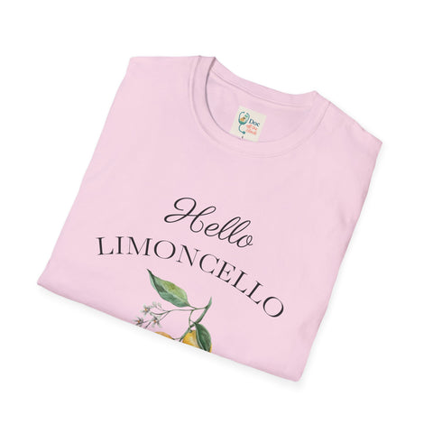 Hello Limoncello Unisex Softstyle T-Shirt - Fun Lemon Liquor Graphic Tee