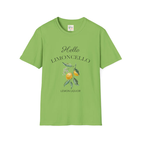 Hello Limoncello Unisex Softstyle T-Shirt - Fun Lemon Liquor Graphic Tee