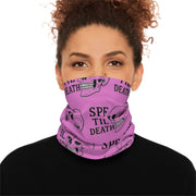 Trendy Skull Print Neck Gaiter - SPF Til Death, Fashion Accessory, Summer Essential, Sun Protection, Festival Wear