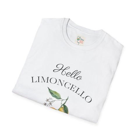 Hello Limoncello Unisex Softstyle T-Shirt - Fun Lemon Liquor Graphic Tee
