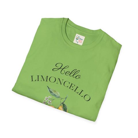 Hello Limoncello Unisex Softstyle T-Shirt - Fun Lemon Liquor Graphic Tee