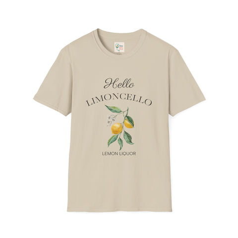Hello Limoncello Unisex Softstyle T-Shirt - Fun Lemon Liquor Graphic Tee