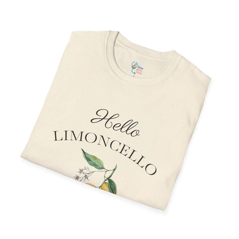 Hello Limoncello Unisex Softstyle T-Shirt - Fun Lemon Liquor Graphic Tee
