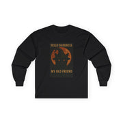 Unisex Long Sleeve Tee, Halloween Apparel, Cat Lover Gift, Funny Tee, Cozy Casual Wear, Spooky Season Top, Graphic Shirt