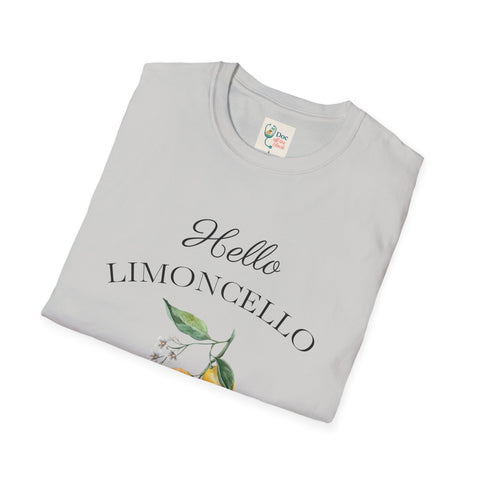 Hello Limoncello Unisex Softstyle T-Shirt - Fun Lemon Liquor Graphic Tee