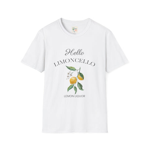 Hello Limoncello Unisex Softstyle T-Shirt - Fun Lemon Liquor Graphic Tee